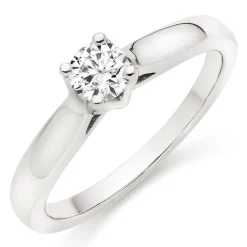 Hearts On Fire Simply Bridal Platinum Diamond Solitaire Ring