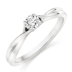 Hearts On Fire Simply Bridal Platinum Diamond Solitaire Ring
