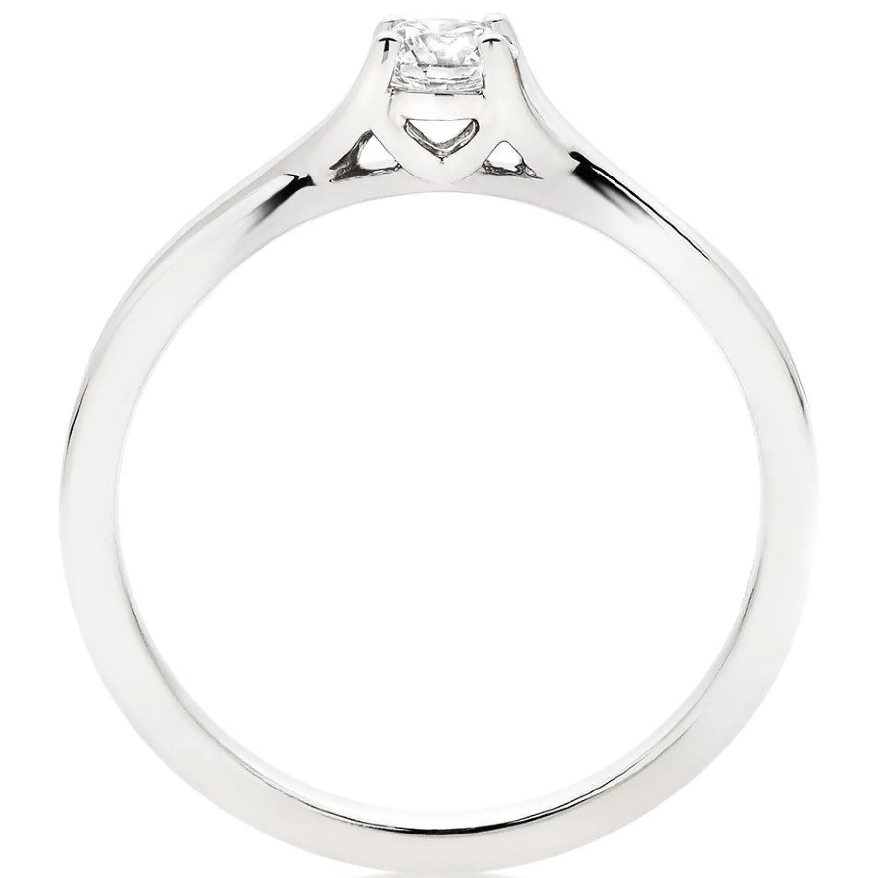 Hearts On Fire Simply Bridal Platinum Diamond Solitaire Ring