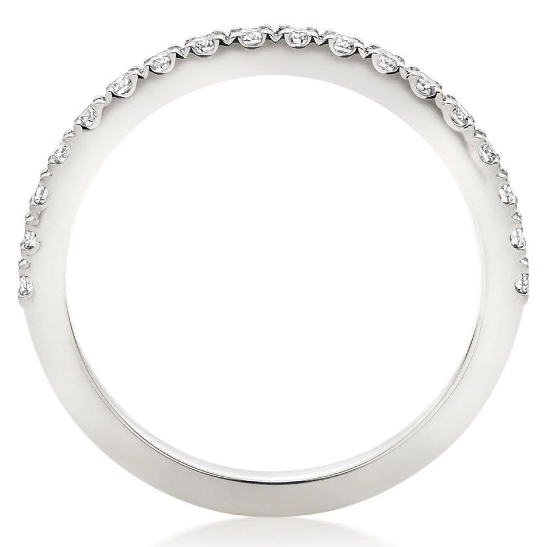 Hearts On Fire Transcend Platinum Diamond Half Eternity Ring