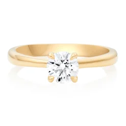 Hearts On Fire Vela 18ct Yellow Gold Diamond Solitaire Ring