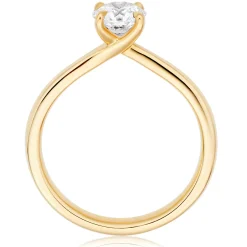 Hearts On Fire Vela 18ct Yellow Gold Diamond Solitaire Ring