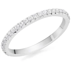 Hearts On Fire Vela Platinum Diamond Eternity Wedding Ring