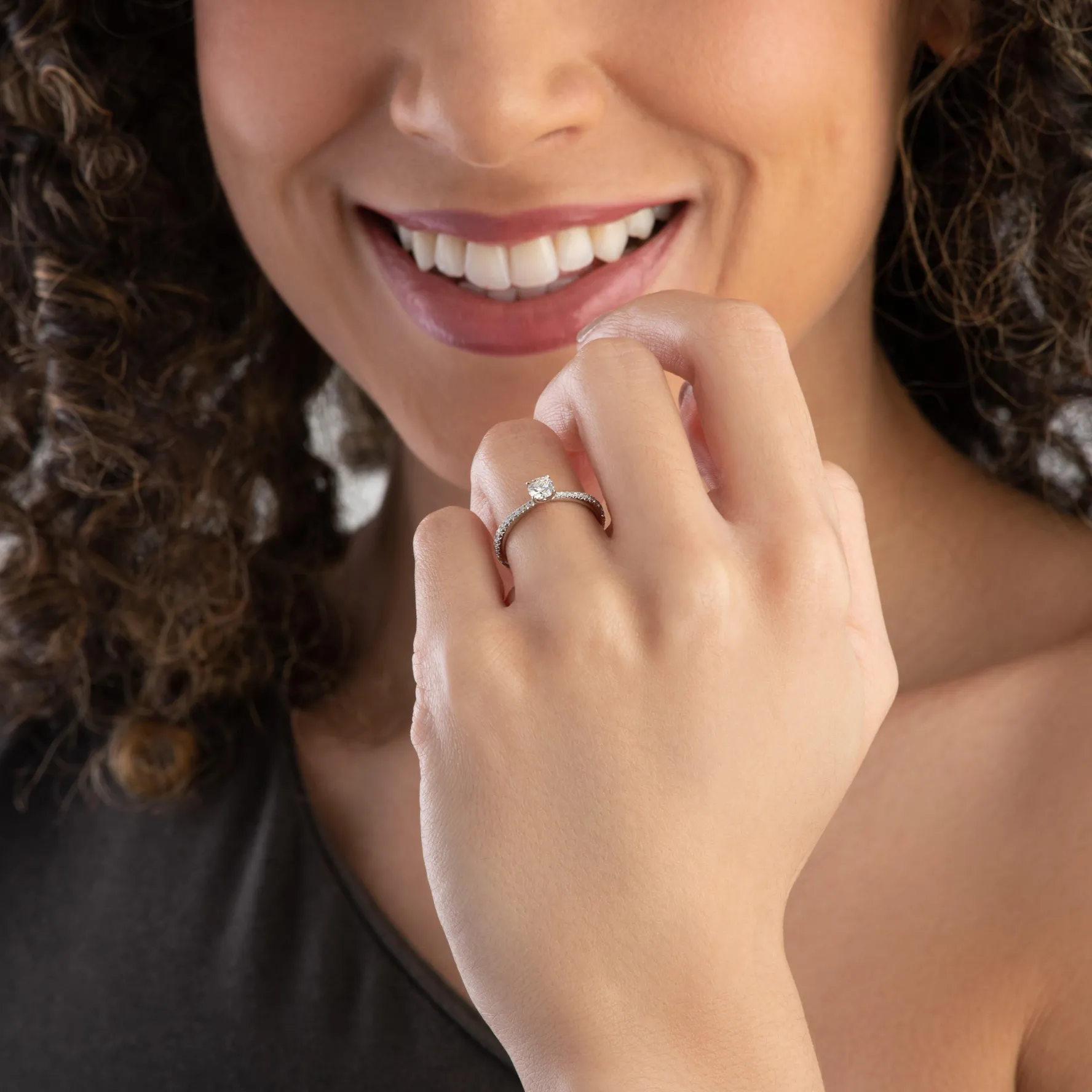 Hearts On Fire Vela Platinum Diamond Solitaire Ring