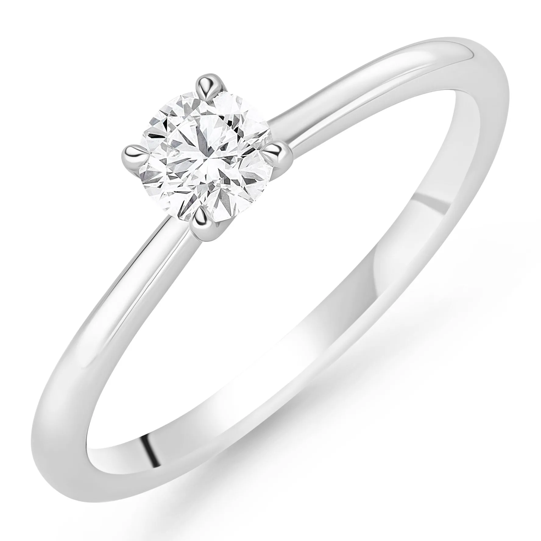 Hearts On Fire Vela Platinum Diamond Solitaire Ring