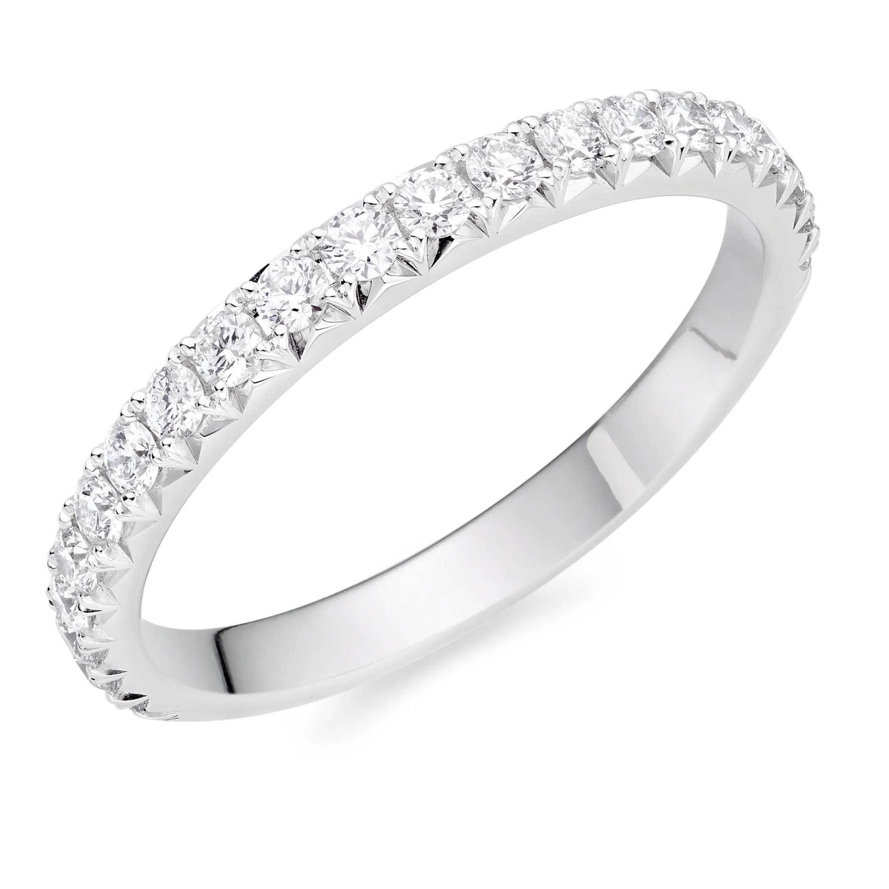 Hearts On Fire Vela Platinum Diamond Eternity Wedding Ring