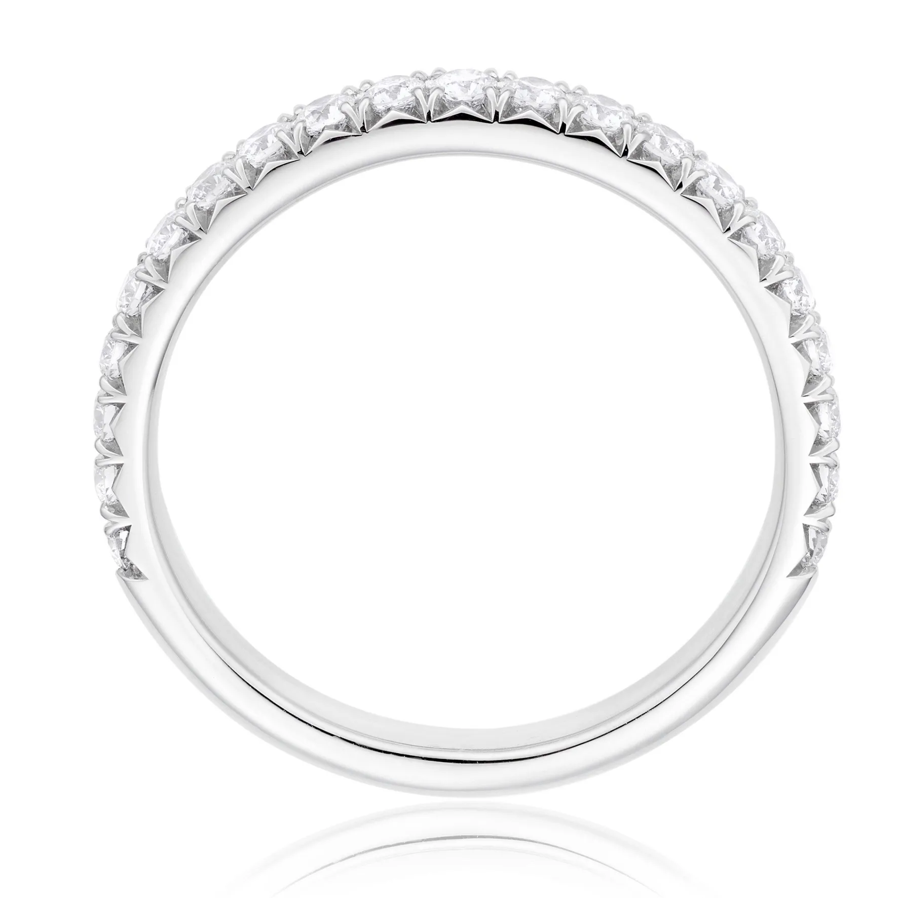 Hearts On Fire Vela Platinum Diamond Eternity Wedding Ring