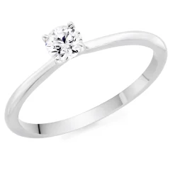 Hearts On Fire Vela Platinum Diamond Solitaire Ring