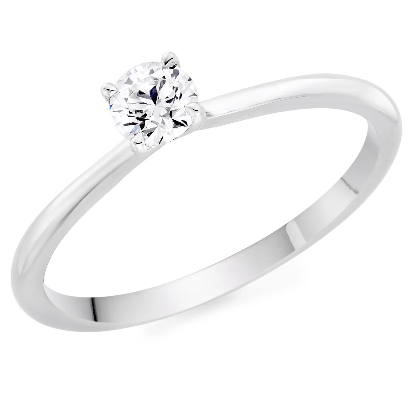 Hearts On Fire Vela Platinum Diamond Solitaire Ring