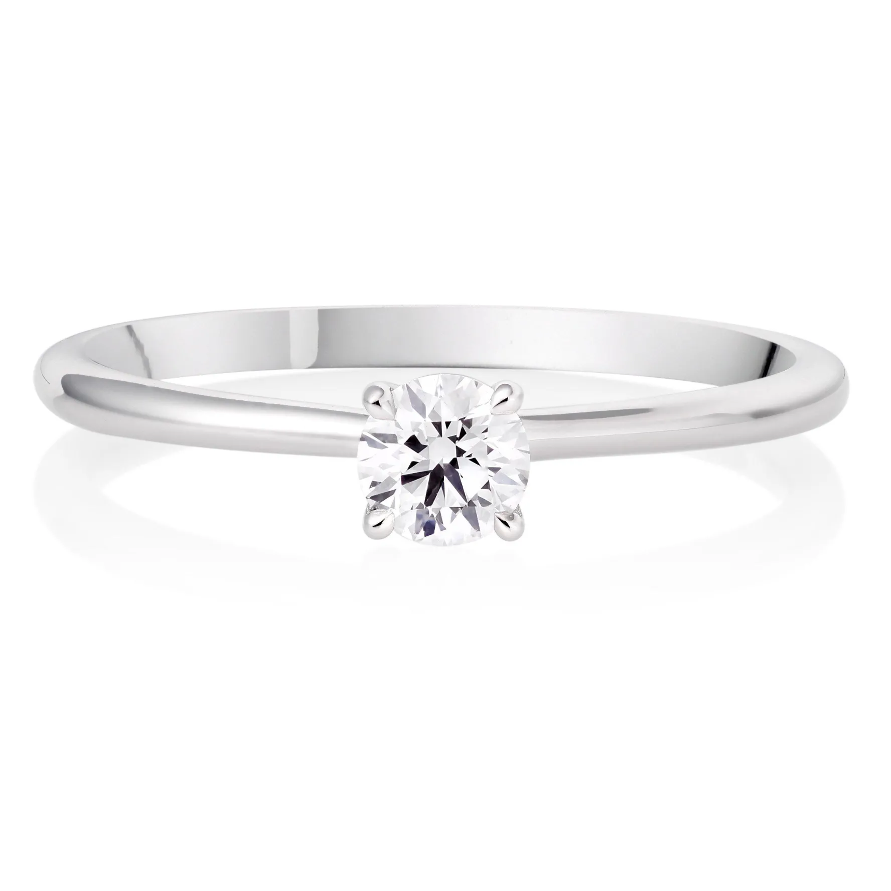 Hearts On Fire Vela Platinum Diamond Solitaire Ring