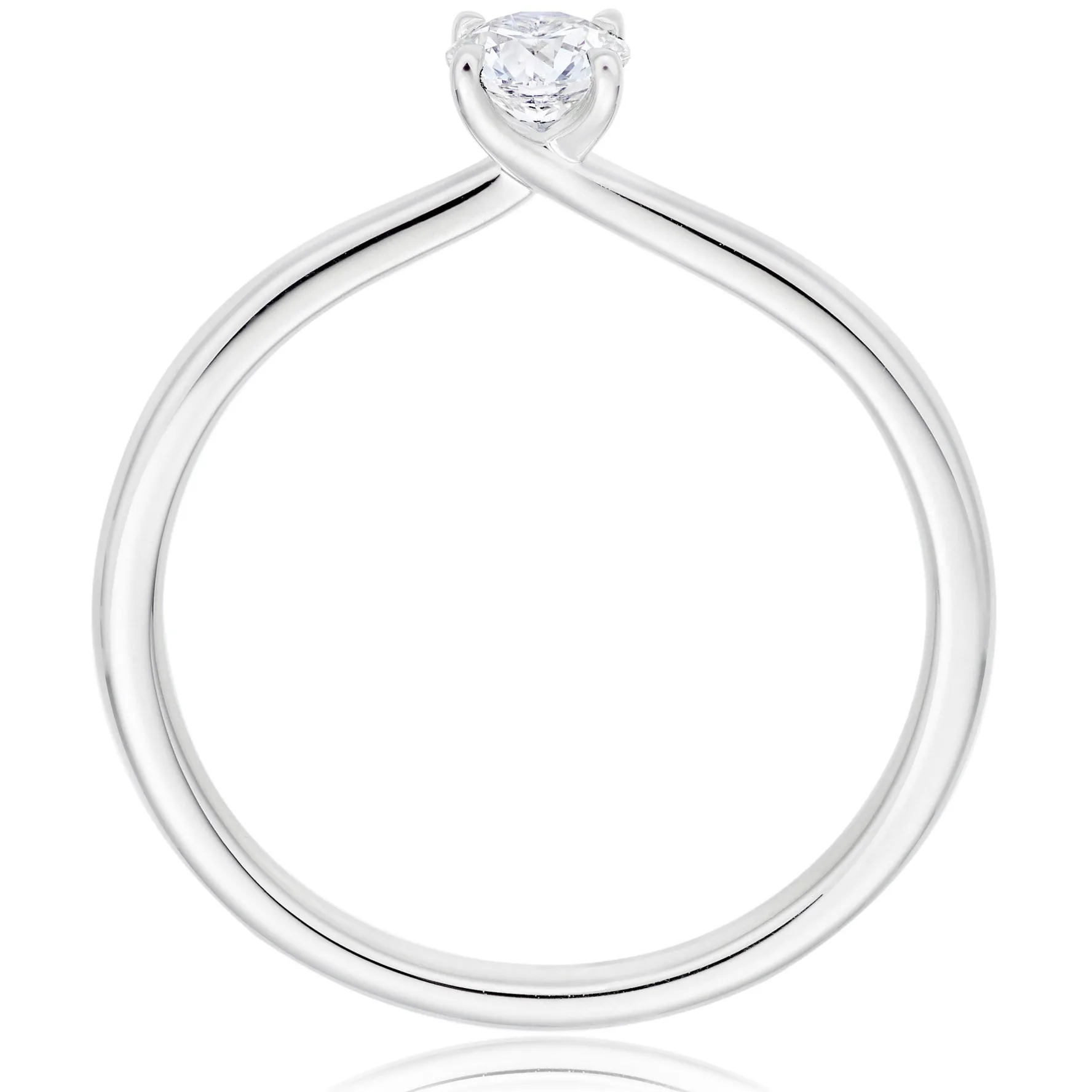 Hearts On Fire Vela Platinum Diamond Solitaire Ring