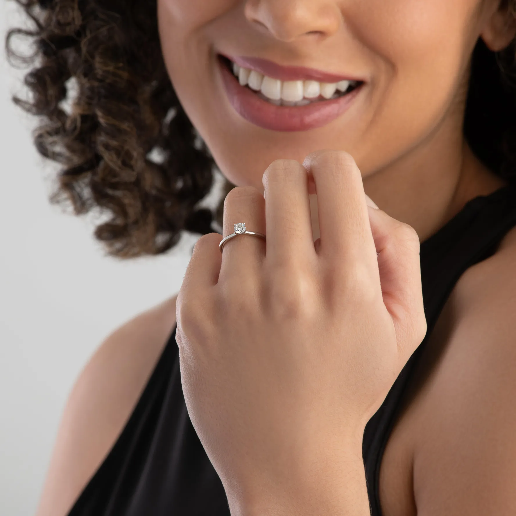 Hearts On Fire Vela Platinum Diamond Solitaire Ring