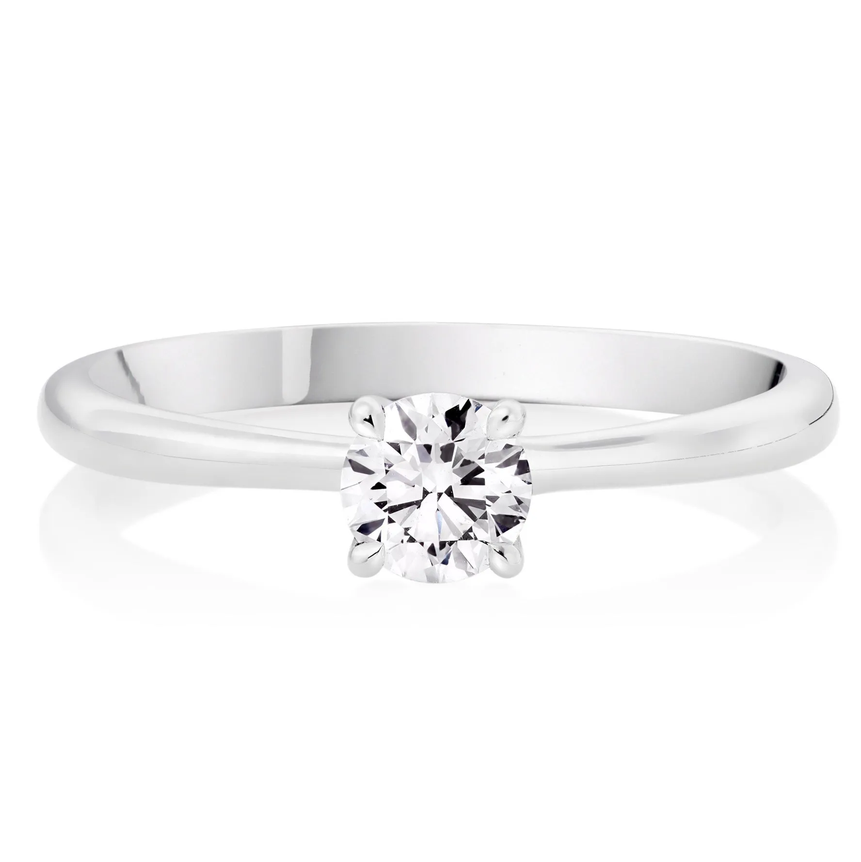 Hearts On Fire Vela Platinum Diamond Solitaire Ring