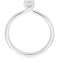 Hearts On Fire Vela Platinum Diamond Solitaire Ring
