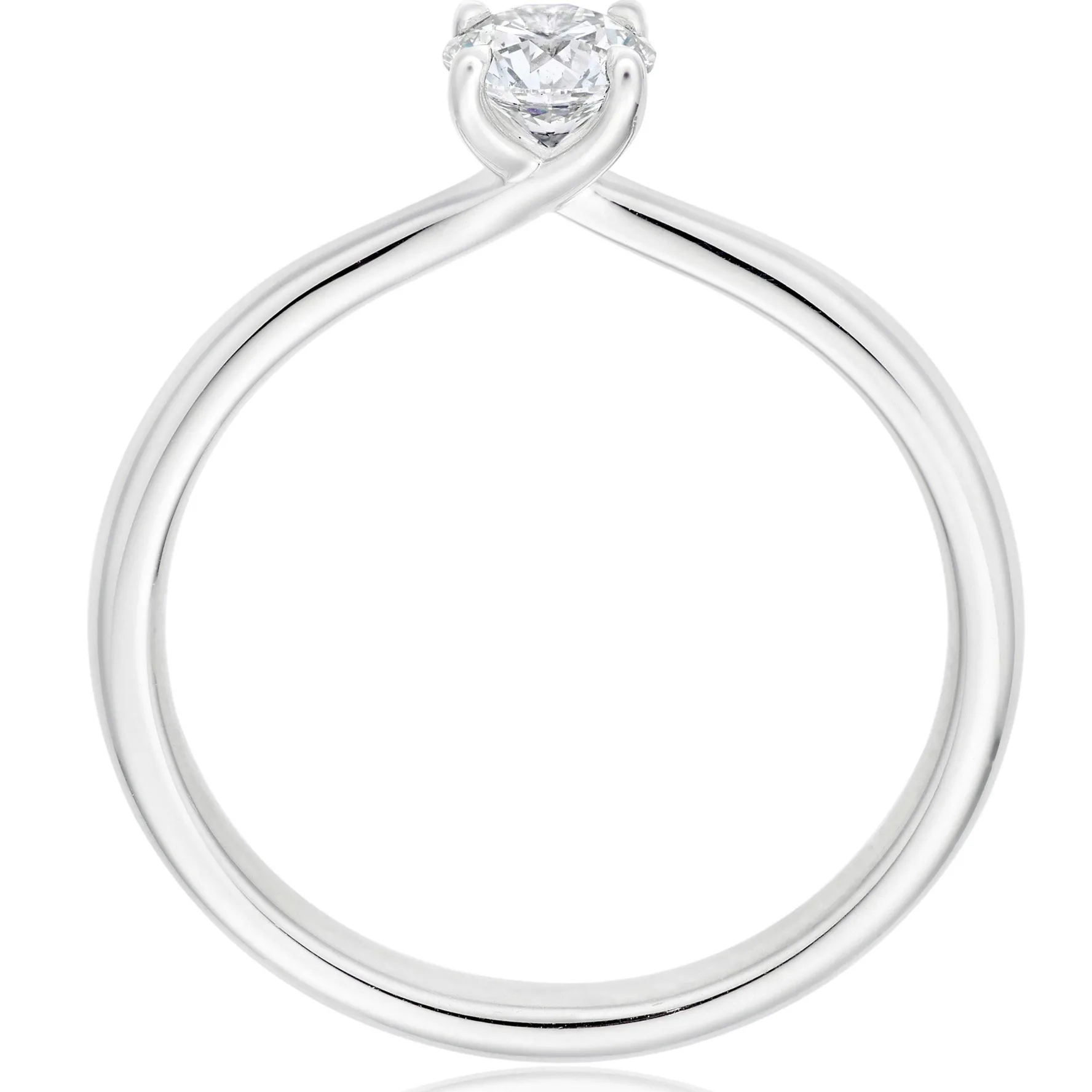 Hearts On Fire Vela Platinum Diamond Solitaire Ring