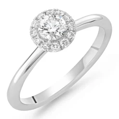 Hearts On Fire Vela Platinum Diamond Halo Ring