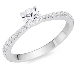 Hearts On Fire Vela Platinum Diamond Solitaire Ring