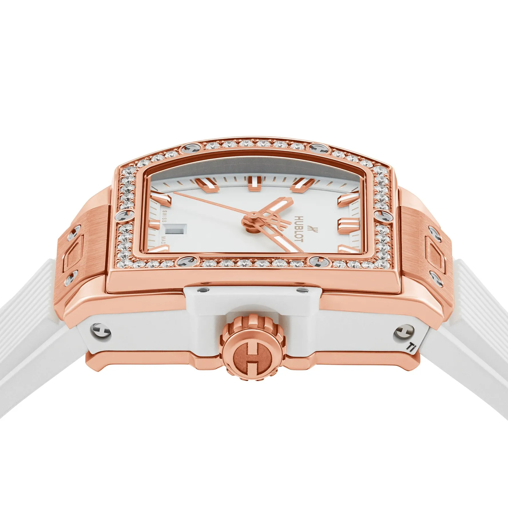 Hublot Big Bang 18ct King Gold White Diamonds 32mm Automatic Ladies Watch