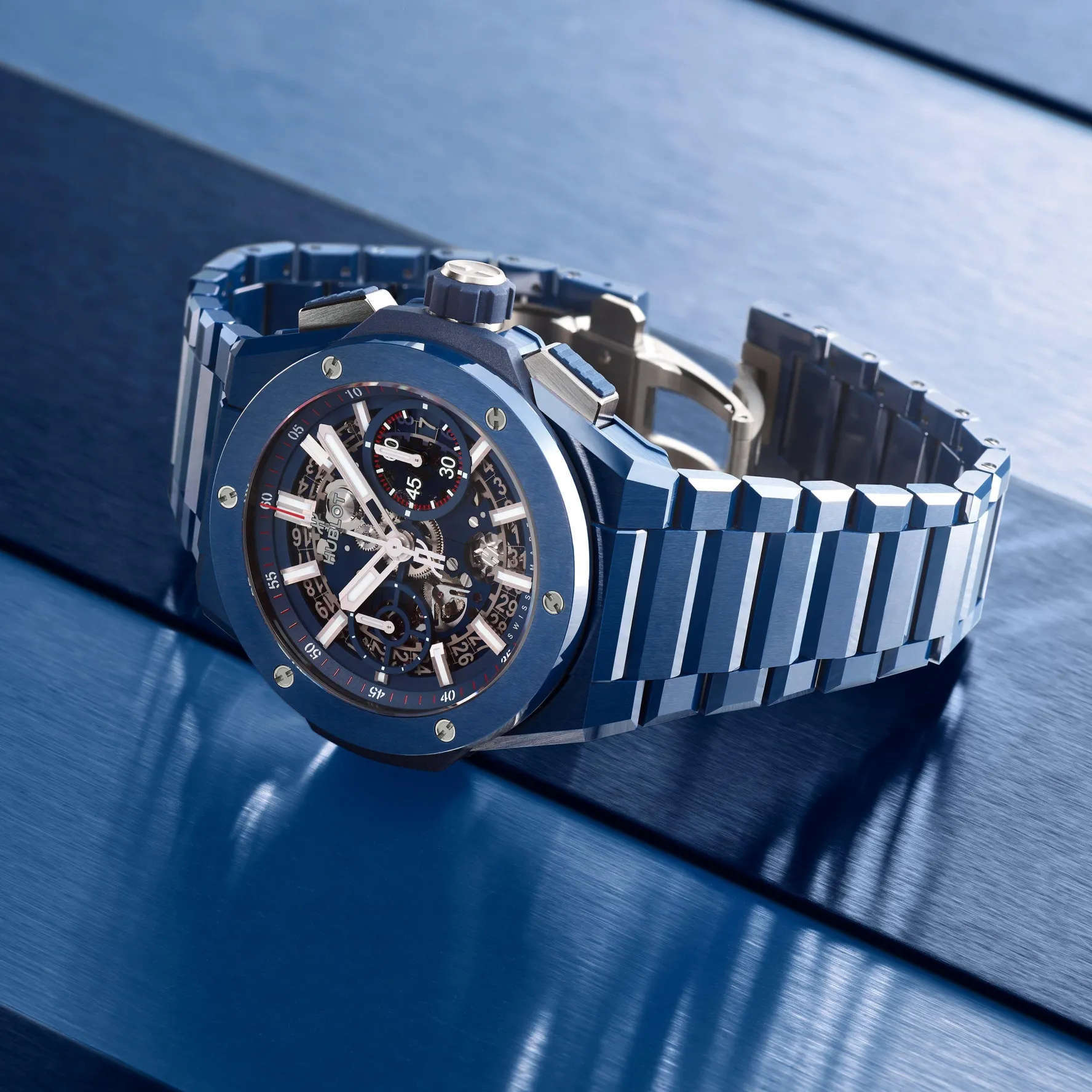 Hublot Big Bang Integrated Blue Ceramic 42mm Chronograph Automatic Watch