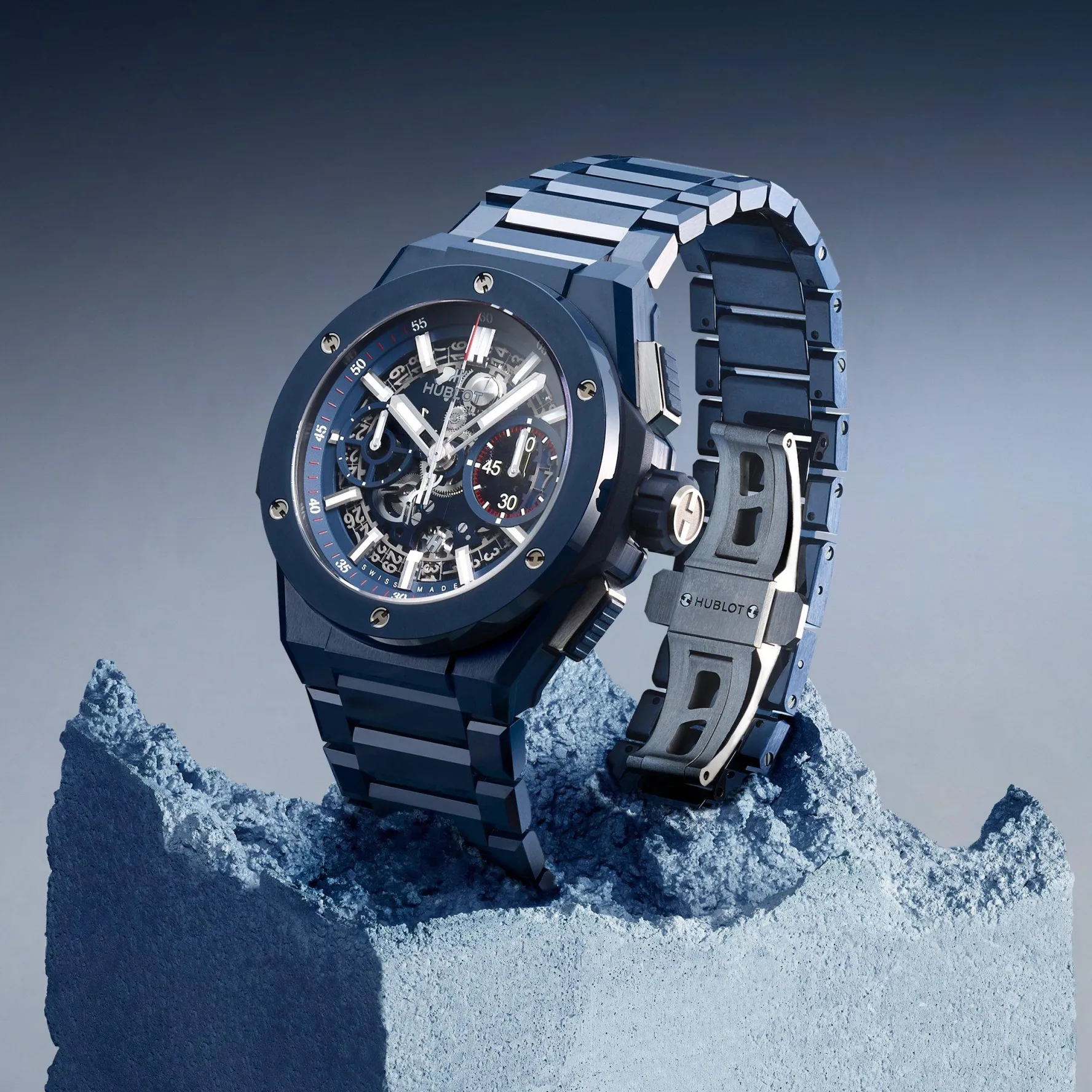 Hublot Big Bang Integrated Blue Ceramic 42mm Chronograph Automatic Watch