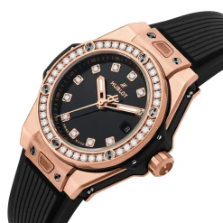 Hublot Big Bang One-Click 18ct King Gold Diamonds 33mm Automatic Ladies Watch