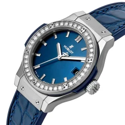 Hublot Classic Fusion 33mm Titanium Diamond Ladies Watch