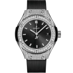 Hublot Classic Fusion Titanium Pavé 29mm Diamond Ladies Watch