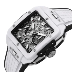 Hublot Square Bang Unico White Ceramic 42mm Chronograph Automatic Watch