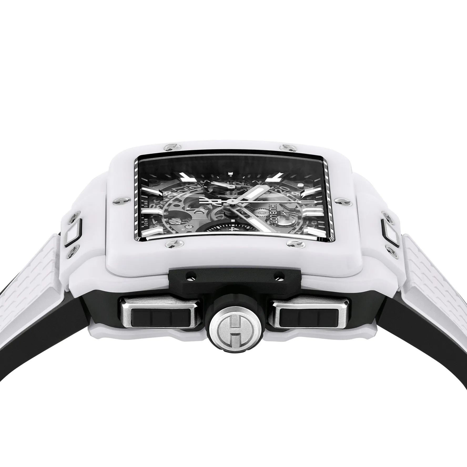 Hublot Square Bang Unico White Ceramic 42mm Chronograph Automatic Watch