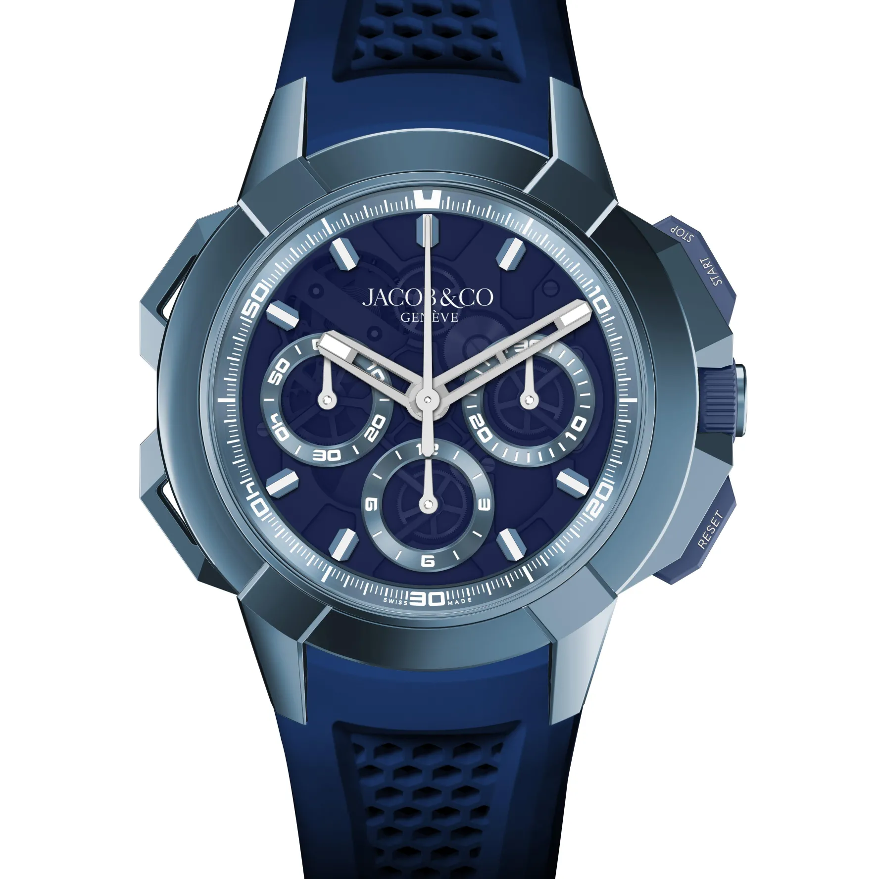 Jacob & Co. Epic X Chrono Tri-Compax 44mm Titanium Chronograph Automatic Men’s Watch
