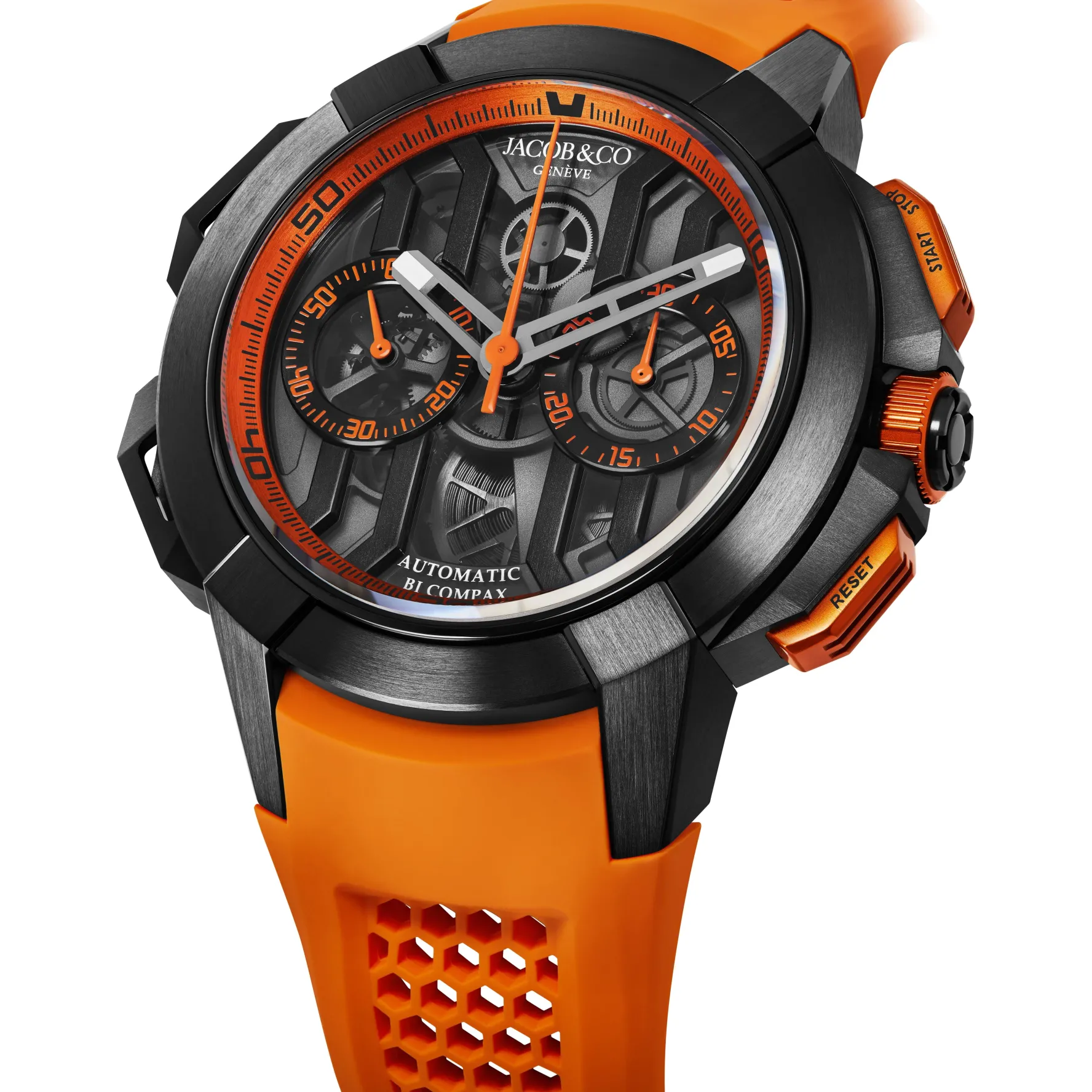 Jacob & Co. Epic X Chrono 44mm Titanium Orange Chronograph Automatic Men’s Watch