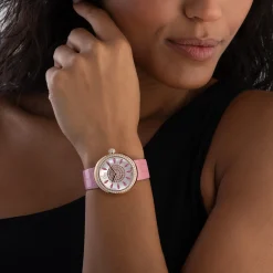 Jacob & Co. Limited Edition Brilliant 38mm 18K Rose Gold Diamond Pink Sapphire Ladies Watch