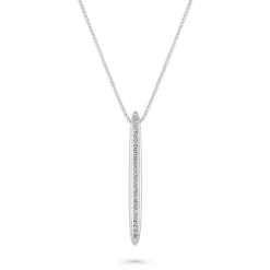 Lauren Ralph Lauren Silver Crystal Necklace