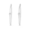 Lauren Ralph Lauren Silver Cubic Zirconia Hoop Earrings