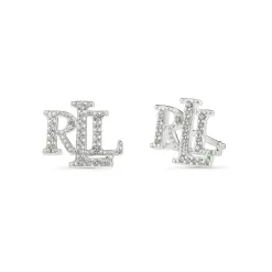 Lauren Ralph Lauren Silver Cubic Zirconia Stud Earrings