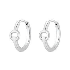 Lauren Ralph Lauren Silver Hoop Earrings