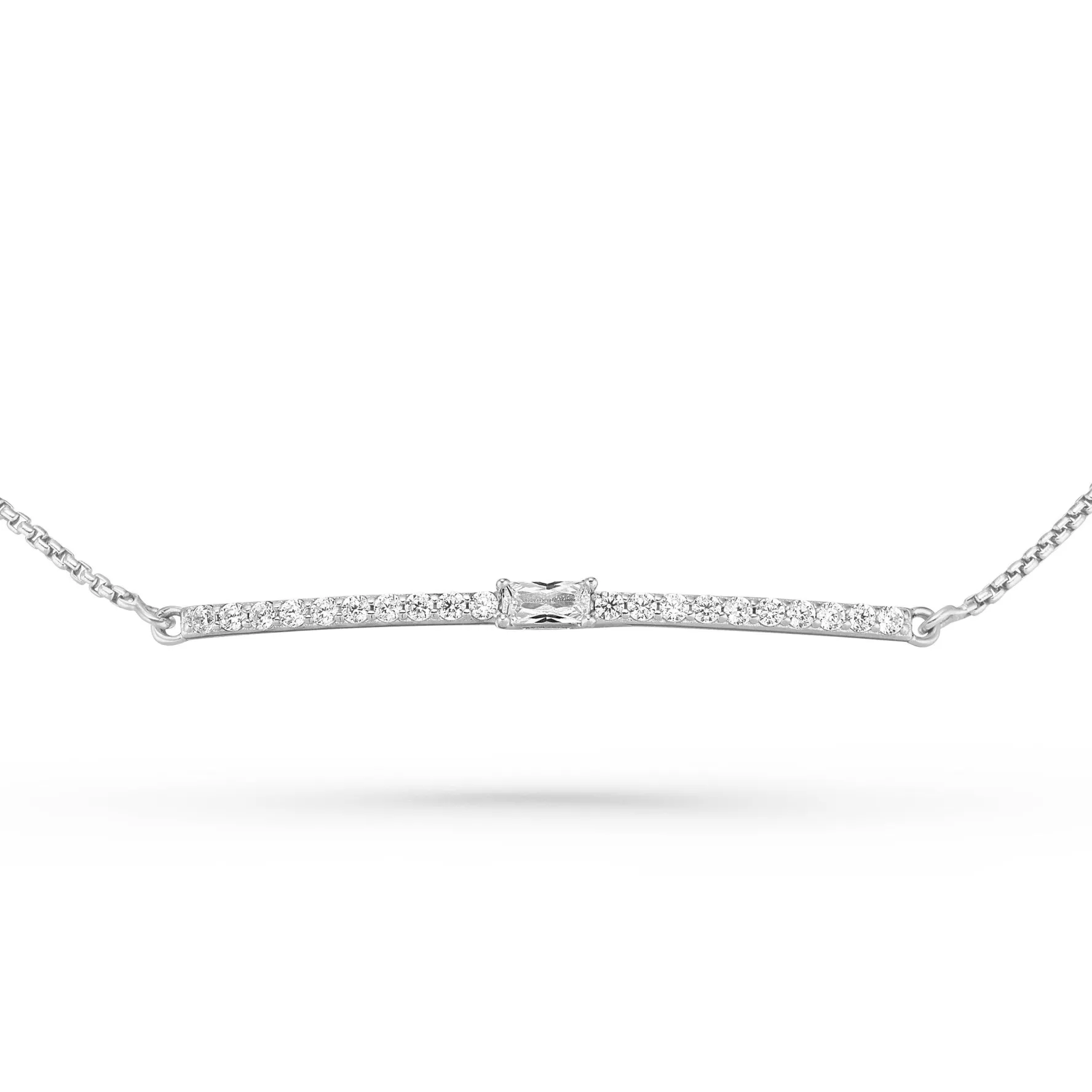 Lauren Ralph Lauren Silver Cubic Zirconia Slider Bracelet