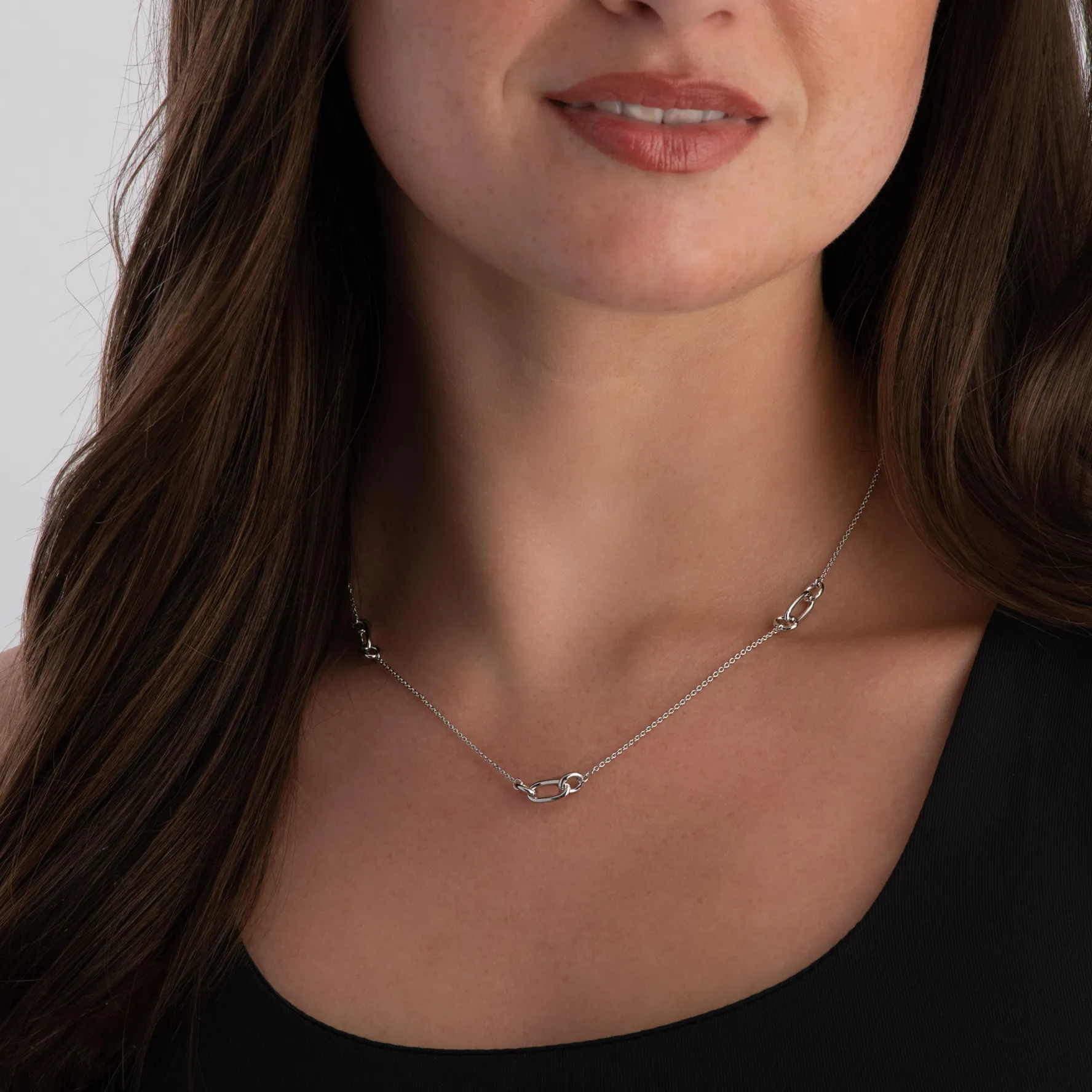 Lauren Ralph Lauren Silver Link Necklace