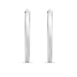 Lauren Ralph Lauren Silver Hoop Earrings