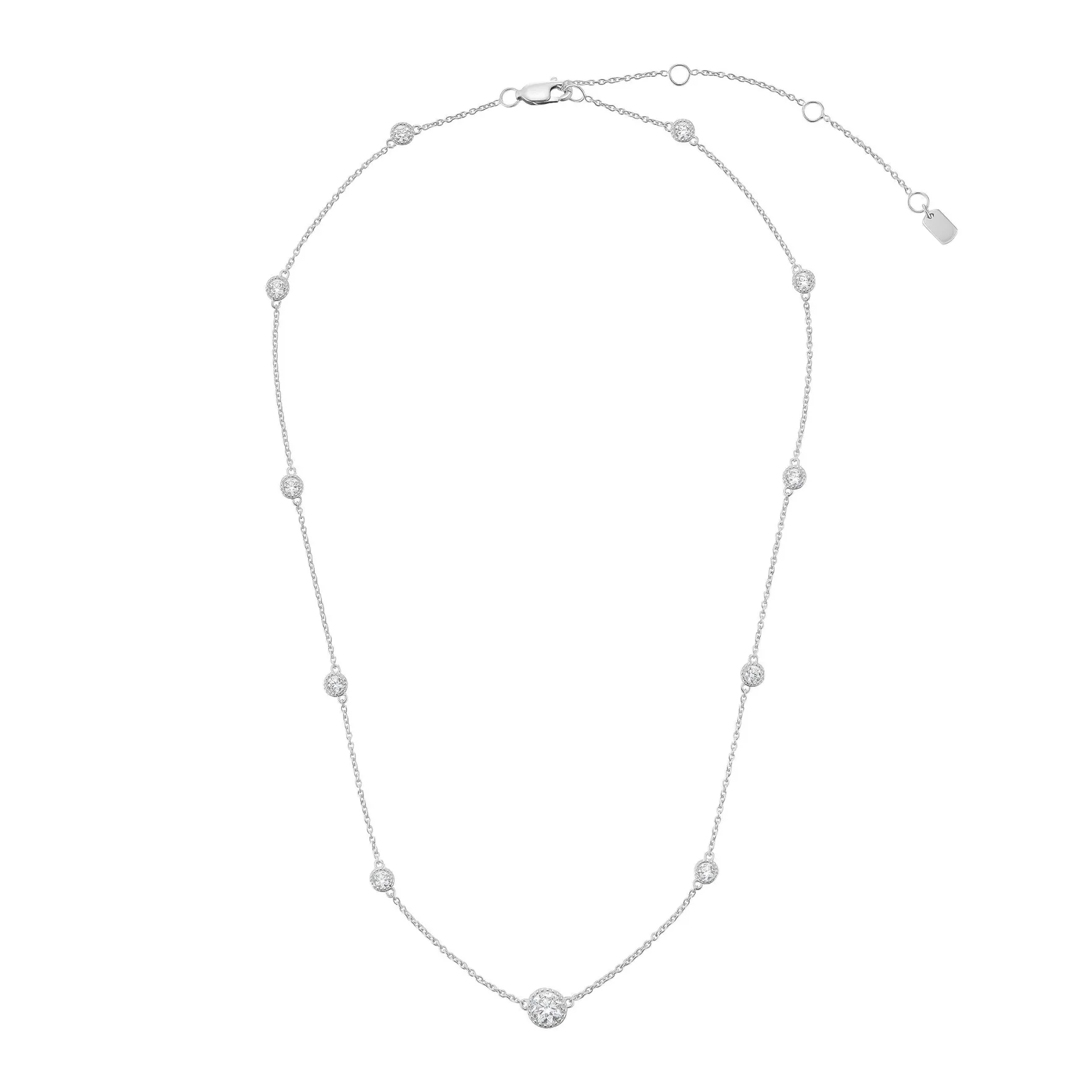 Lauren Ralph Lauren Silver Cubic Zirconia Necklace