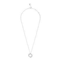 Lauren Ralph Lauren Silver Pave Cris Cross Pendant