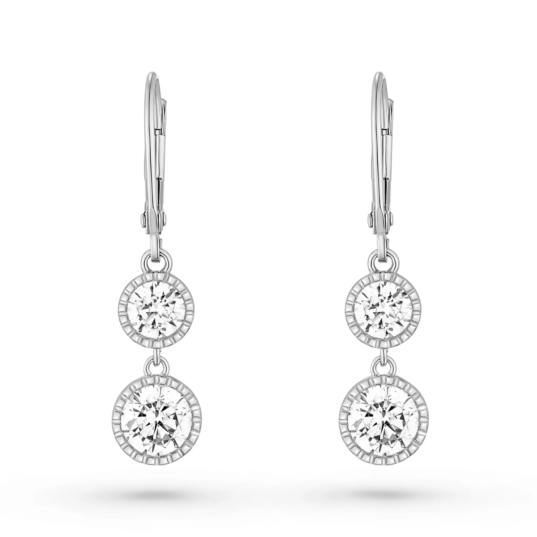 Lauren Ralph Lauren Silver Cubic Zirconia Drop Earrings