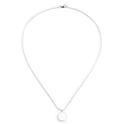Lauren Ralph Lauren Silver Logo Pendant