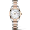 Longines Conquest Classic 29.5mm Stainless Steel and Rose Gold PVD Diamond Ladies Watch