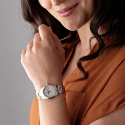 Longines Conquest Classic 29.5mm Stainless Steel and Rose Gold PVD Diamond Ladies Watch