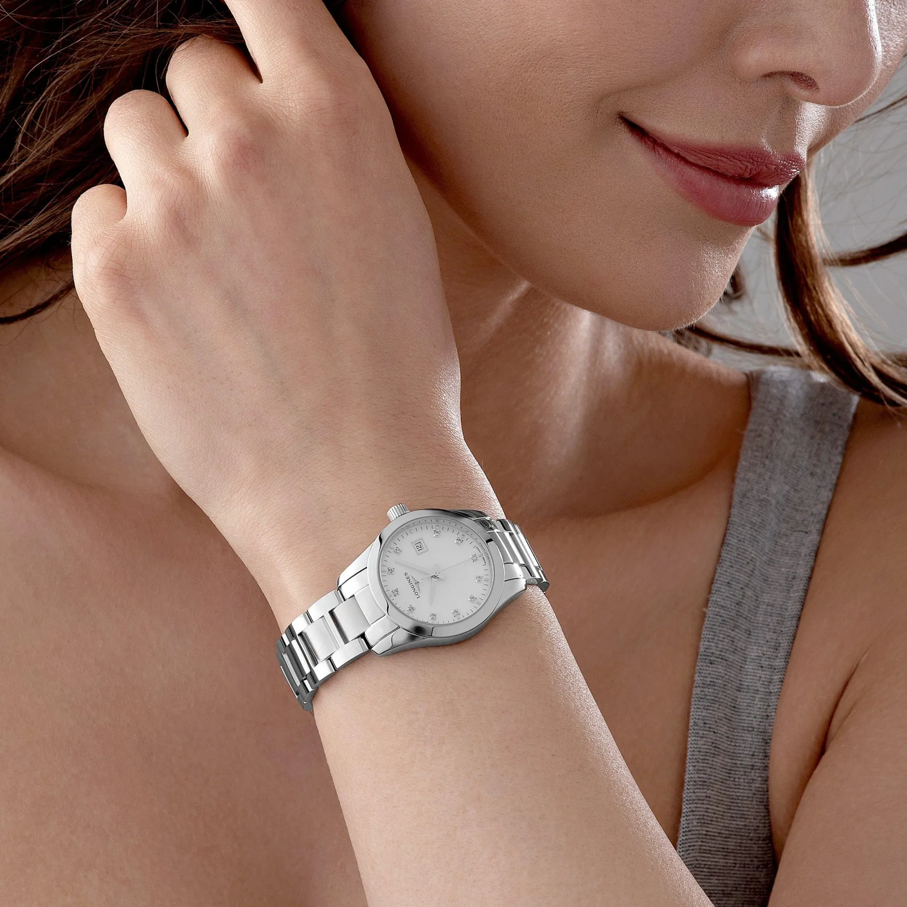 Longines Conquest Classic 29.5mm Diamond Ladies Watch