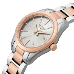 Longines Conquest Classic 29.5mm Stainless Steel and Rose Gold PVD Ladies Watch