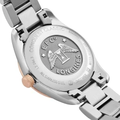 Longines Conquest Classic 29.5mm Stainless Steel and Rose Gold PVD Ladies Watch