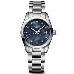 Longines Conquest Classic 29.5mm Diamond Mother of Pearl Ladies Watch
