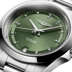 Longines Conquest 34mm Diamond Automatic Ladies Watch